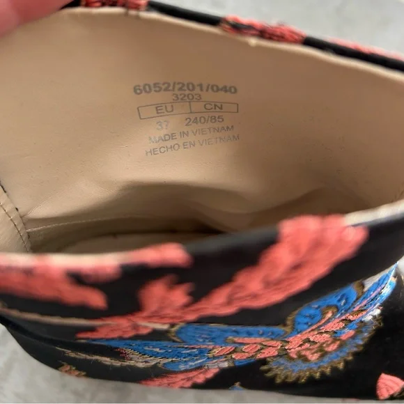 Zara Metallic Floral Ankle Boots - Picture 7 of 8